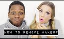 How To Remove Your Makeup In Front Boys