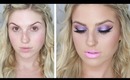 Purple New Years Glam! ♡ Bright Party Makeup
