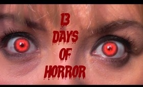 13 Days of Horror - Double Nail Tutorial - Frankenstein & blood splatter