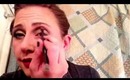 Deck my eyes with Gold and silver Fa La La La makeup tutorial