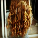 A beautiful curly long hair 