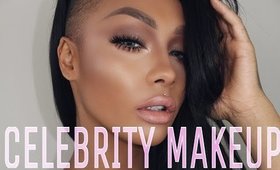 CELEBRITY FALL HIGHLIGHT & LASHES MAKEUP TUTORIAL | SONJDRADELUXE