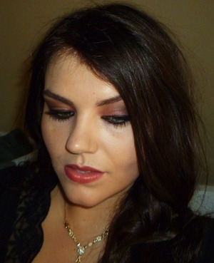 This was a vampy type look I did last fall.  I might try darker lips next time.