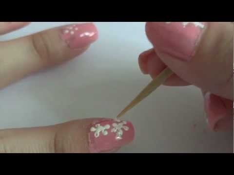 EASY FLOWER NAIL ART FOR BEGINNERS 