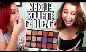 Using ALL the Shades in the Huda Beauty Dessert Dusk Palette | MAKEUP ROULETTE CHALLENGE