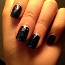 Navy blue nails