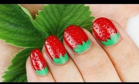 3D Strawberry Nail Art Tutorial