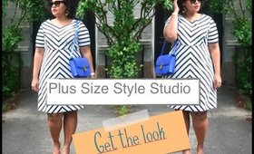 Plus Size Style Studio: Zizzi stripped dress two ways