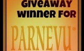 Giveaway Winner Announced of the 3 PARNEVU HAIR PRODUCTS