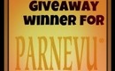 Giveaway Winner Announced of the 3 PARNEVU HAIR PRODUCTS