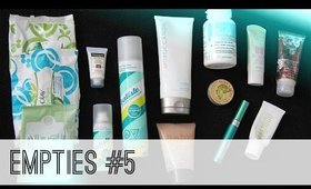 Empties #5 | makeup wipes, mascara, skincare