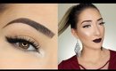 Minimal Eye Makeup & Vampy Lips Makeup Tutorial