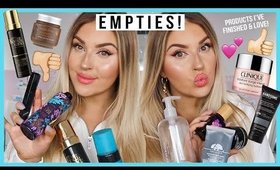 beauty empties ⚡ PRODUCTS I HAVE USED UP & FINISHED!