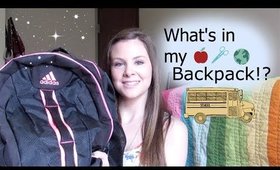 What's in my Backpack!? College Edition