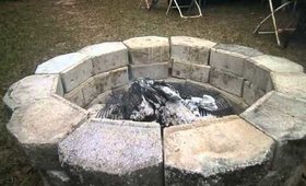 Trial run on the fire pit