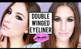 VALENTINES DAY MAKEUP TUTORIAL ♡ Double Winged Eyeliner | JamiePaigeBeauty