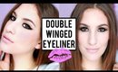 VALENTINES DAY MAKEUP TUTORIAL ♡ Double Winged Eyeliner | JamiePaigeBeauty