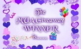 Giveaway WINNER ft MUA products