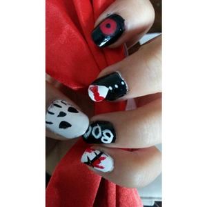 Saw nails to match my costume (: