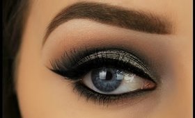 Metallic Grey Smokey Eye | Night Out Makeup