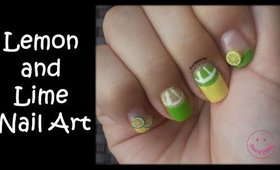 Lemon and Lime Nail Art (Easy)