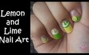 Lemon and Lime Nail Art (Easy)