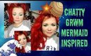 GRWM Chatty Mermaid inspired - where have I been, mini haul etc