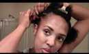 30 Natural Hair Protective Style: Flat Twist Updo