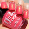 Ninja Polish Pacific Coral (over Orly Cotton Candy). 