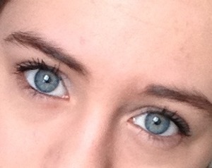 Blue eyes with mascara :)