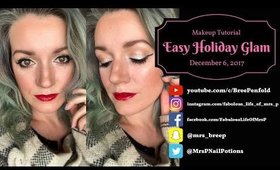 Easy Holiday Glam | Red Lips & Winged Liner | Festive Makeup Tutorial | Fabulous Life of Mrs. P