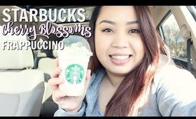 NEW STARBUCKS CHERRY BLOSSOMS FRAPPUCCINO #GraceBites Ep 220