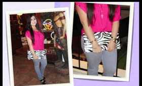 OOTN: Updated Hot Pink & Zebra