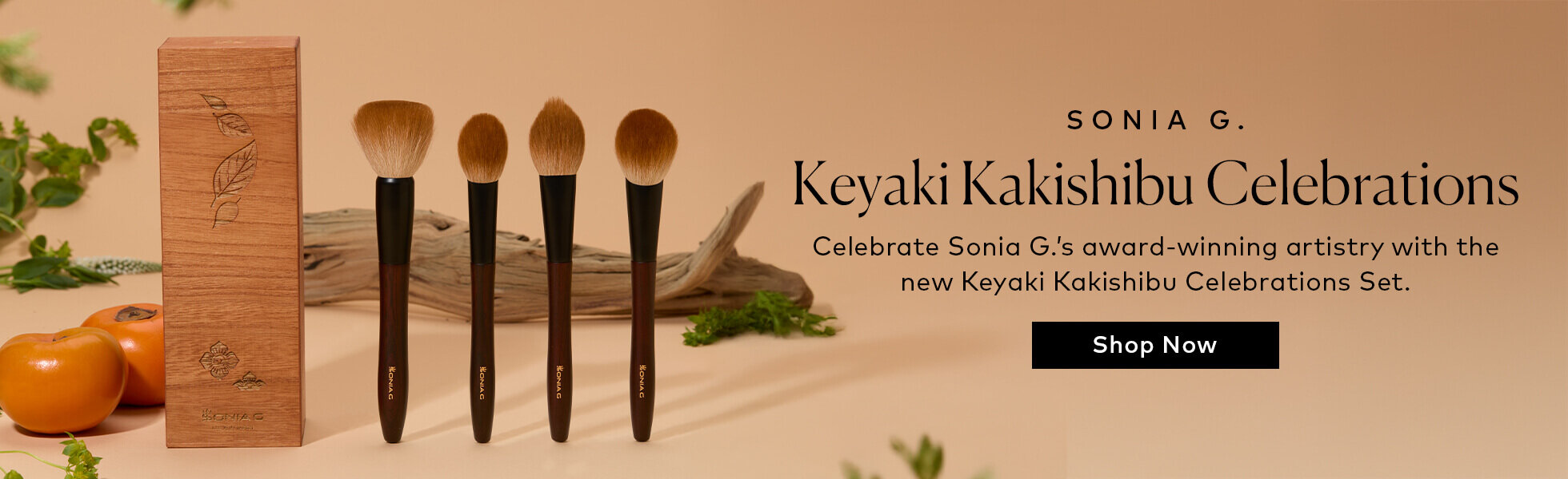The Keyaki Kakishibu Celebrations Set was created to honor Sonia G.’s recent European Product Design Award wins—and the generations of craftsmanship that make fude so extraordinary. Shop it now on Beautylish.com