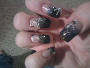 Other hand with Smokey Gem Snowflakes.

