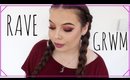 GET READY WITH ME: RAVE/FESTIVAL ♡ MANNY MUA MAKEUP GEEK PALETTE ♡