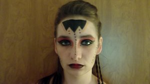 My lovely sister a my model, a makeup inspired by a warrior princess