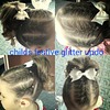 Child's fun glitter updo