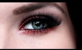 Intense Red Smokey Eye Make-Up Tutorial ♥