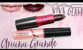 Review & Swatches: MAC Viva Glam Ariana Grande Lipstick & Lipglass | Dupes!