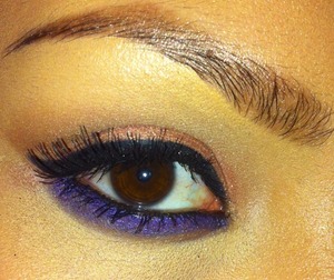 Easy look today using purple liner.
