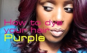How To: Dye Your Hair Extensions Purple