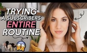 Trying A SUBSCRIBERS ENTIRE Makeup Routine! | Jamie Paige