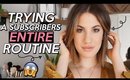 Trying A SUBSCRIBERS ENTIRE Makeup Routine! | Jamie Paige