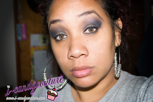 FOTD using Eclipse and New Moon from I-Candy Couture's Eye Candy Mineral Pigment Collection - Twilight Saga.  Earrings by ICC