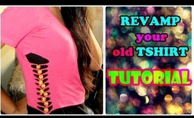 DIY:- Revamp your old Tshirt!! Easy and Cute :)