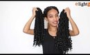 Faux locs crochet hair with curly ends show (black color)