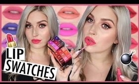 MATTE LIQUID LIP SWATCHES ! 💄💜 Makeup Geek Plush Mattes