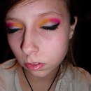 White, Orange, Pink