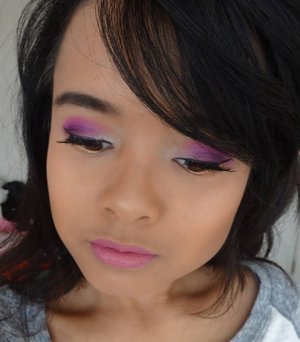Attempt at bright colors. Pinks and purples :) 